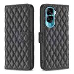 For Honor 90 Lite/X50i Diamond Lattice Wallet Flip Leather Phone Case(Black)