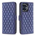 For Honor 100 Diamond Lattice Wallet Flip Leather Phone Case(Blue)