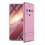 For Realme 11 Pro / 11 Pro+ GKK Three Stage Splicing Full Coverage PC Phone Case with Stand(Rose Gold)