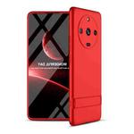 For Realme 11 Pro / 11 Pro+ GKK Three Stage Splicing Full Coverage PC Phone Case with Stand(Red)