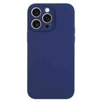 For iPhone 15 Pro Max Pure Color Liquid Silicone Fine Pore Phone Case(Royal Blue)