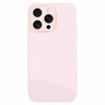 For iPhone 15 Pro Pure Color Liquid Silicone Fine Pore Phone Case(Grey Pink)