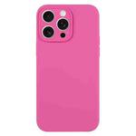 For iPhone 15 Pro Pure Color Liquid Silicone Fine Pore Phone Case(Pitaya)