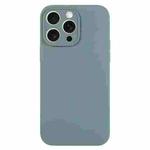 For iPhone 15 Pro Pure Color Liquid Silicone Fine Pore Phone Case(Pine Needle Green)