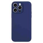 For iPhone 15 Pro Pure Color Liquid Silicone Fine Pore Phone Case(Royal Blue)