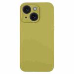 For iPhone 15 Pure Color Liquid Silicone Fine Pore Phone Case(Willow Green)