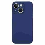 For iPhone 14 Plus Pure Color Liquid Silicone Fine Pore Phone Case(Royal Blue)