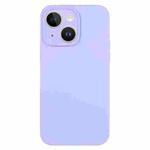 For iPhone 14 Pure Color Liquid Silicone Fine Pore Phone Case(Light Purple)