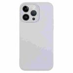 For iPhone 14 Pro Pure Color Liquid Silicone Fine Pore Phone Case(Grey Blue)