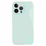 For iPhone 14 Pro Pure Color Liquid Silicone Fine Pore Phone Case(Turquoise)