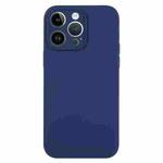 For iPhone 14 Pro Pure Color Liquid Silicone Fine Pore Phone Case(Royal Blue)