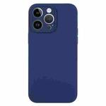 For iPhone 13 Pro Max Pure Color Liquid Silicone Fine Pore Phone Case(Royal Blue)