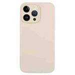 For iPhone 13 Pro Pure Color Liquid Silicone Fine Pore Phone Case(Antique White)