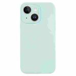 For iPhone 13 Pure Color Liquid Silicone Fine Pore Phone Case(Turquoise)