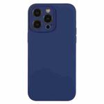 For iPhone 12 Pro Max Pure Color Liquid Silicone Fine Pore Phone Case(Royal Blue)