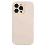 For iPhone 12 Pro Pure Color Liquid Silicone Fine Pore Phone Case(Antique White)