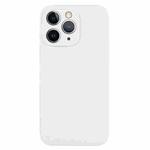 For iPhone 11 Pro Max Pure Color Liquid Silicone Fine Pore Phone Case(White)
