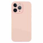 For iPhone 11 Pro Max Pure Color Liquid Silicone Fine Pore Phone Case(Sand Pink)