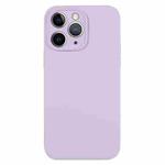 For iPhone 11 Pro Max Pure Color Liquid Silicone Fine Pore Phone Case(Lilac Purple)