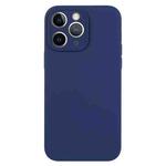 For iPhone 11 Pro Max Pure Color Liquid Silicone Fine Pore Phone Case(Royal Blue)