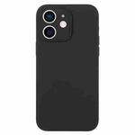 For iPhone 11 Pure Color Liquid Silicone Fine Pore Phone Case(Black)