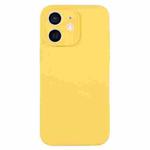 For iPhone 11 Pure Color Liquid Silicone Fine Pore Phone Case(Yellow)
