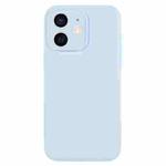 For iPhone 11 Pure Color Liquid Silicone Fine Pore Phone Case(Sky Blue)