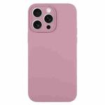 For iPhone 16 Pro Max Pure Color Liquid Silicone Fine Pore Phone Case(Black Currant)