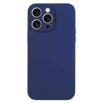 For iPhone 16 Pro Max Pure Color Liquid Silicone Fine Pore Phone Case(Royal Blue)