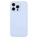 For iPhone 16 Pro Pure Color Liquid Silicone Fine Pore Phone Case(Sky Blue)