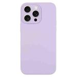 For iPhone 16 Pro Pure Color Liquid Silicone Fine Pore Phone Case(Lilac Purple)