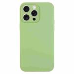 For iPhone 16 Pro Pure Color Liquid Silicone Fine Pore Phone Case(Mint Green)