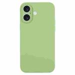 For iPhone 16 Plus Pure Color Liquid Silicone Fine Pore Phone Case(Mint Green)