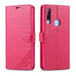 For Huawei Y6p AZNS Sheepskin Texture Horizontal Flip Leather Case with Holder & Card Slots & Wallet(Red)