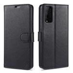 For Huawei Honor Play 4T Pro AZNS Sheepskin Texture Horizontal Flip Leather Case with Holder & Card Slots & Wallet(Black)