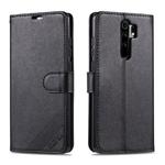 For Xiaomi Redmi 9 AZNS Sheepskin Texture Horizontal Flip Leather Case with Holder & Card Slots & Wallet(Black)