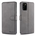 For Samsung Galaxy Note20 Ultra AZNS Calf Texture Horizontal Flip Leather Case with Holder & Card Slots & Wallet & Photo Frame(Grey)