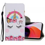 For Xiaomi Mi 10 5G Colored Drawing Pattern Horizontal Flip Leather Case with Holder & Card Slots & Wallet(Crown Unicorn)