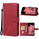 For LG K33 Leather Phone Case(Red)