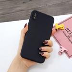For iPhone XR Magic Cube Frosted Silicone Shockproof Full Coverage Protective Case(Black)