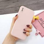 For iPhone XS Max Magic Cube Frosted Silicone Shockproof Full Coverage Protective Case(Pink)