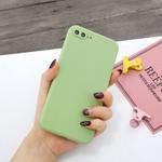 For iPhone 7 Plus & 8 Plus Magic Cube Frosted Silicone Shockproof Full Coverage Protective Case(Green)