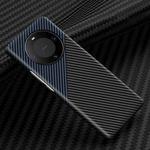 For Huawei Mate 60 Pro Carbon Fiber Shockproof Phone Case(Black Blue)