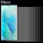 For Itel S23+ 50pcs 0.26mm 9H 2.5D Tempered Glass Film