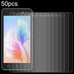 For itel A24 Pro 50pcs 0.26mm 9H 2.5D Tempered Glass Film