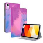 For Xiaomi Redmi Pad SE 11 inch Watercolor Pattern Flip Leather Tablet Case(Purple Red)