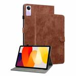 For Xiaomi Redmi Pad SE 11 inch Tiger Pattern Flip Leather Tablet Case(Brown)