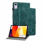 For Xiaomi Redmi Pad SE 11 inch Tiger Pattern Flip Leather Tablet Case(Dark Green)