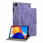 For Xiaomi Redmi Pad SE 8.7 Tiger Pattern Flip Leather Tablet Case(Purple)