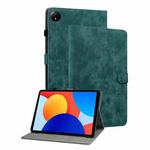 For Xiaomi Redmi Pad SE 8.7 Tiger Pattern Flip Leather Tablet Case(Dark Green)